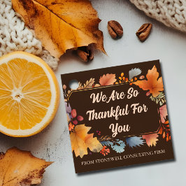 Danke für Ihr maßgeschneidertes Erntedank Party Geschenkanhänger