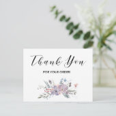 Danke für Ihre Auftrags-Karte Postkarte (Stehend Vorderseite)