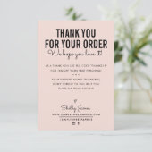 DANKE FÜR IHRE BESTELLUNG einfügen moderne rot Ros (Stehend Vorderseite)