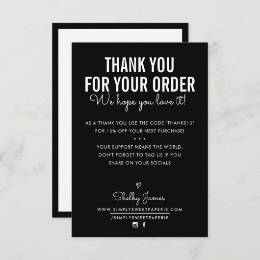 DANKE FÜR IHRE BESTELLUNG Setzen Sie moderne weiße (Vorne/Hinten)