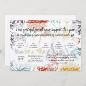 Danke für Ihre Coupon-Karte Einladung (Vorne/Hinten)