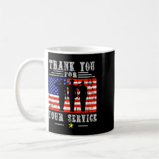 Danke für Ihre Dienste Patriotisch - Veteranen D Kaffeetasse