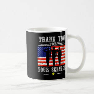 Danke für Ihre Dienste Patriotisch - Veteranen D Kaffeetasse