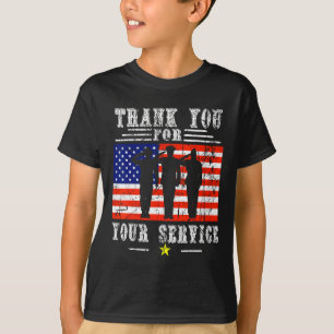 Danke für Ihre Dienste Patriotisch - Veteranen D T-Shirt