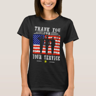Danke für Ihre Dienste Patriotisch - Veteranen D T-Shirt