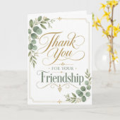 Danke für Ihre Freundschaft Karte (Gelbe Blume)