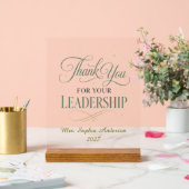 Danke für Ihre Führung Personalized  Acrylschild (Hochzeit)
