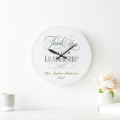 Danke für Ihre Führung Personalized Große Wanduhr (Zuhause)