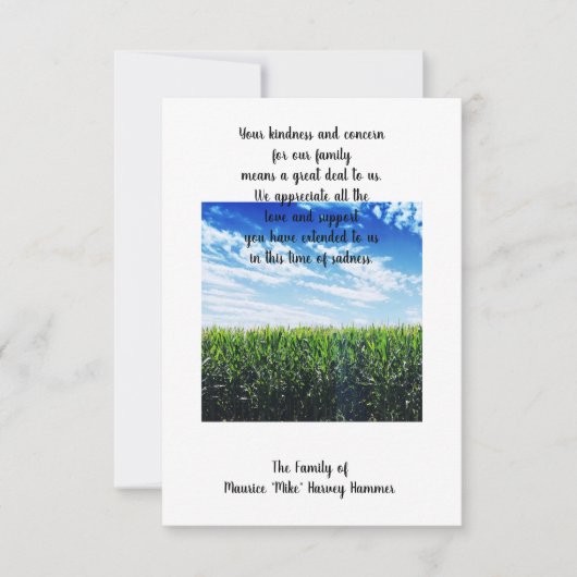 Danke für Ihre Güte (Vorderseite)