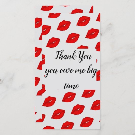 Danke für Ihre Küsse (Vorne/Hinten)