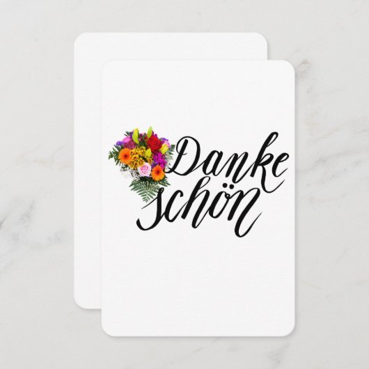 Danke für Ihre Notiz (Vorne/Hinten)