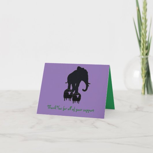 Danke für Ihre Unterstützung (Vorderseite)