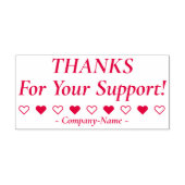 "DANKE für Ihre Unterstützung!" + Briefmarke für F Permastempel (Design)