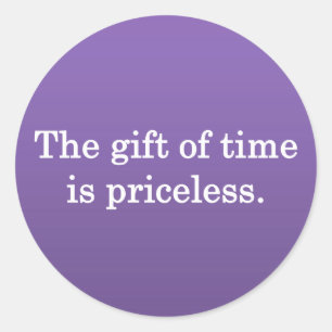 Danke für Ihre Zeit Runder Aufkleber