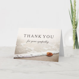 Danke für Ihren Beileid| Seashell auf einem Strand