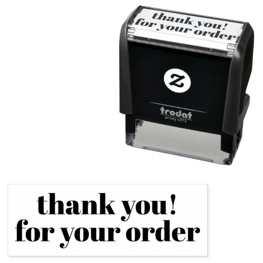 Danke für Ihren Bestellstempel Permastempel (Beispiel)
