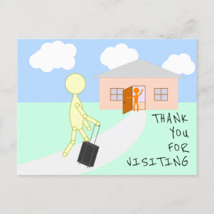 Danke für Ihren Besuch - Nod Notes Postkarte