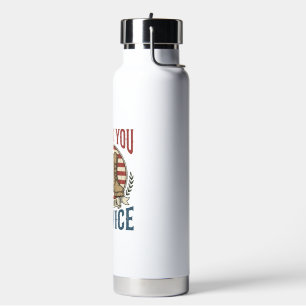 Danke für Ihren Dienst Militärstiefel-Shirt De Trinkflasche