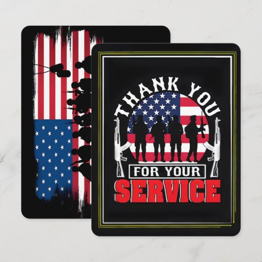 Danke für Ihren Dienst: Veterans Day 2025 (Vorne/Hinten)