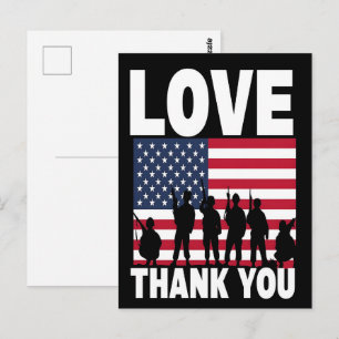 Danke für Ihren Dienst: Veterans Day 2025 Postkarte