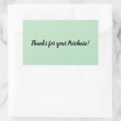 Danke für Ihren Einkauf! Aufkleber (Tasche)