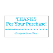 "DANKE für Ihren Einkauf!" mit Firmenname Briefmar Permastempel (Design)