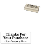 "Danke für Ihren Einkauf" und Individuelle Name Br Gummistempel (Stempel)