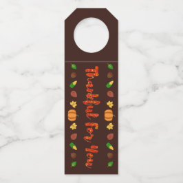 Danke für Ihren Erntedank Flaschenanhänger