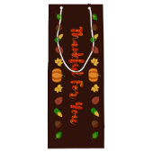 Danke für Ihren Erntedank Geschenktüte Für Weinflaschen (Rückseite)