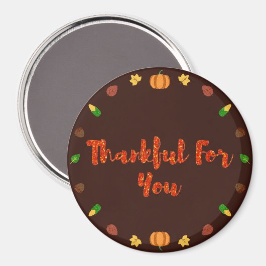 Danke für Ihren Erntedank Magnet (Vorderseite/Rückseite)