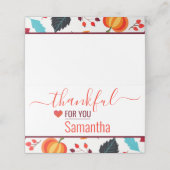 Danke für Ihren festlichen Erntedank Platzkarte (Außenseite Aufgefaltet)