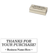 "DANKE FÜR IHREN KAUF!" + Personalisierter Name Gummistempel (Stempel)