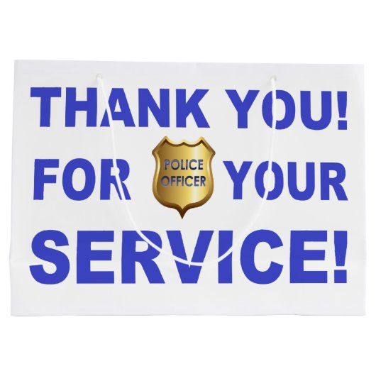 Danke für Ihren Service Große Geschenktüte (Rückseite)