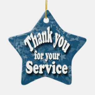 "danke für Ihren Service Keramik Ornament