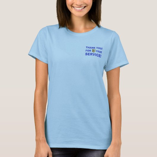 Danke für Ihren Service T-Shirt (Vorderseite)