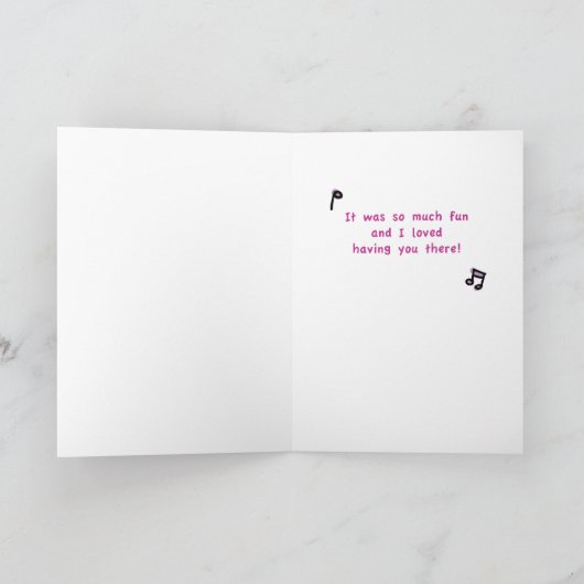 Danke für Junggeselinnen-Abschied (Innenseite)