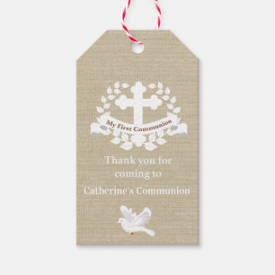 Danke für kommen mein erster Kommunions-Umbau Geschenkanhänger