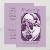 DANKE FÜR KÜMMERTE KARTE - VERLUST DES HAUSTIERES (Vorne/Hinten)