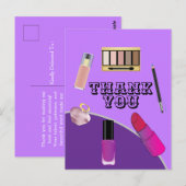 Danke für Make-up-Künstler Postkarte (Vorne/Hinten)