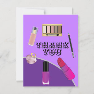 Danke für Make-up-Künstler Postkarte