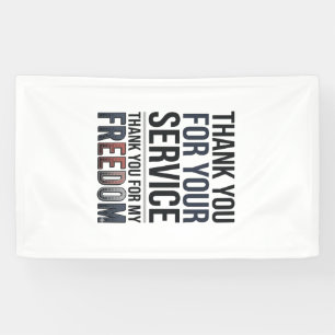 Danke für meine Freiheit Patrioten-Veteranen-Shirt Banner