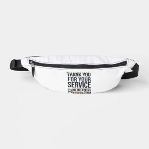 Danke für meine Freiheit Patrioten-Veteranen-Shirt Bauchtasche