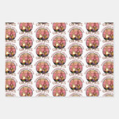 Danke für meine Gnomies Funny Erntedank Herbst Geschenkpapier Set (Vorderseite 3)