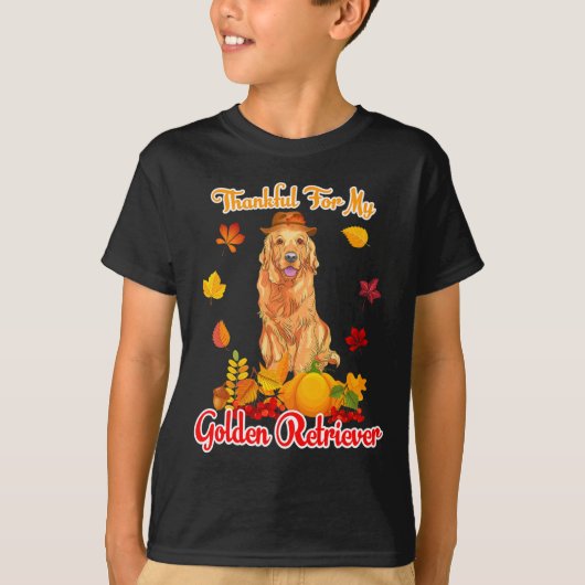 Danke für meine goldene Retriever Erntedank Pump T-Shirt (Vorderseite)