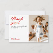 Danke für meine Weihnachtsgeschenkkarte (Vorderseite)