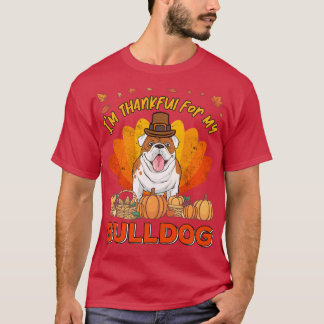 Danke für meinen englischen Bulldog-Erntedank T-Shirt