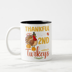 Danke für meinen Erntedank Tee der zweiten Klasse Zweifarbige Tasse