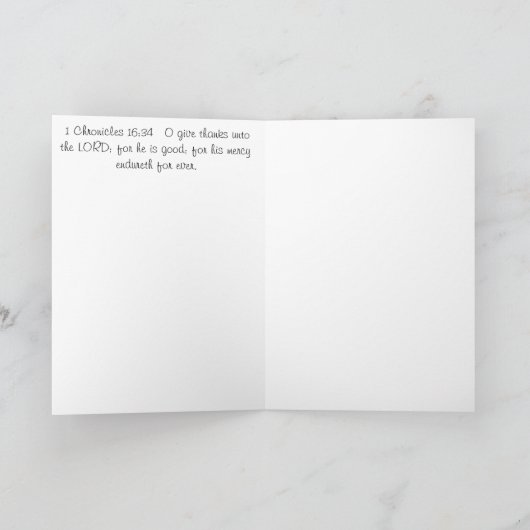 Danke für meinen Freund (Innenseite)