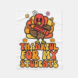 Danke für meinen Schüler Erntedank Fall Teacher Fleecedecke