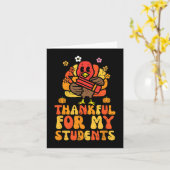 Danke für meinen Schüler Erntedank Fall Teacher Karte (Gelbe Blume)